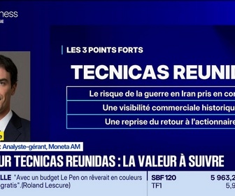 Replay BFM Bourse - Valeur ajoutée : Ils apprécient Técnicas Reunidas - 06/10
