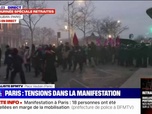Replay Marschall Truchot Story - Manifestation à Paris: des tensions éclatent entre certains individus et la police, place Vauban, à l'arrivée du cortège