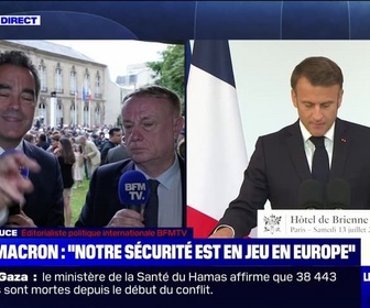 Replay Le 120 minutes - Macron : Notre sécurité est en jeu en Europe - 13/07