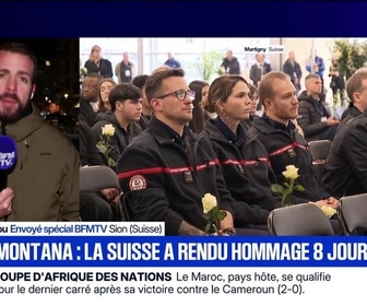 Replay BFM Grand Soir - Crans-Montana : la Suisse a rendu hommage 8 jours après - 09/01