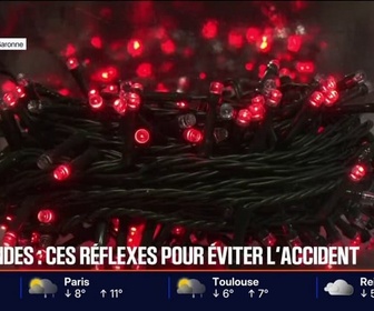 Replay BFM Première - Guirlandes de Noël: comment prévenir les risques d'incendie électriques?