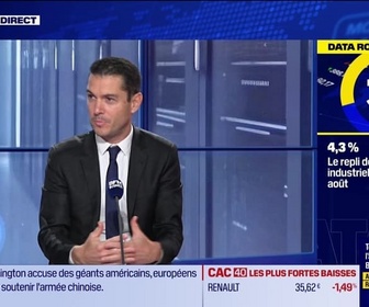 Replay BFM Bourse - La Data Room : 4,3% : l'Allemagne a connu en août le plus fort repli mensuel de sa production industrielle depuis mars 2022 - 08/10