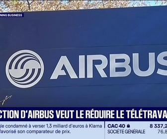 Replay Good Morning Business - Airbus face aux syndicats : bras de fer sur le télétravail
