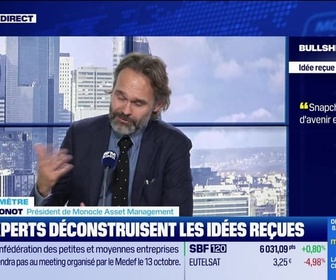 Replay BFM Bourse - Bullshitomètre : Snapchat n'a plus d'avenir en Bourse - FAUX répond Charles Monot - 01/10