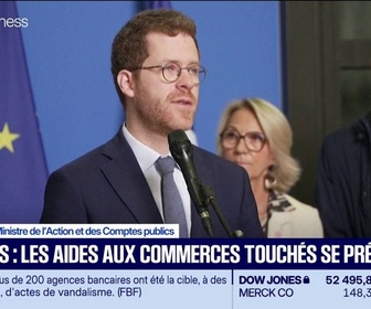 Replay Good Morning Business - Déblocage des aides aux commerçants touchés par les émeutes